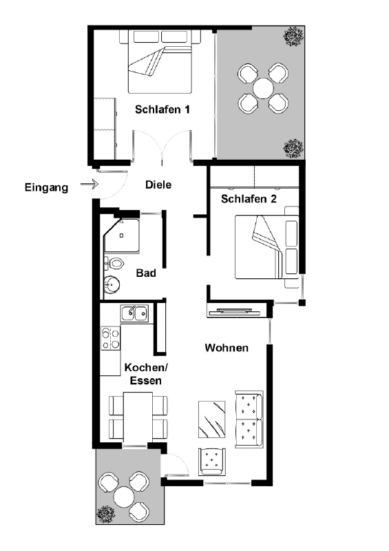 Grundriss Wohnung