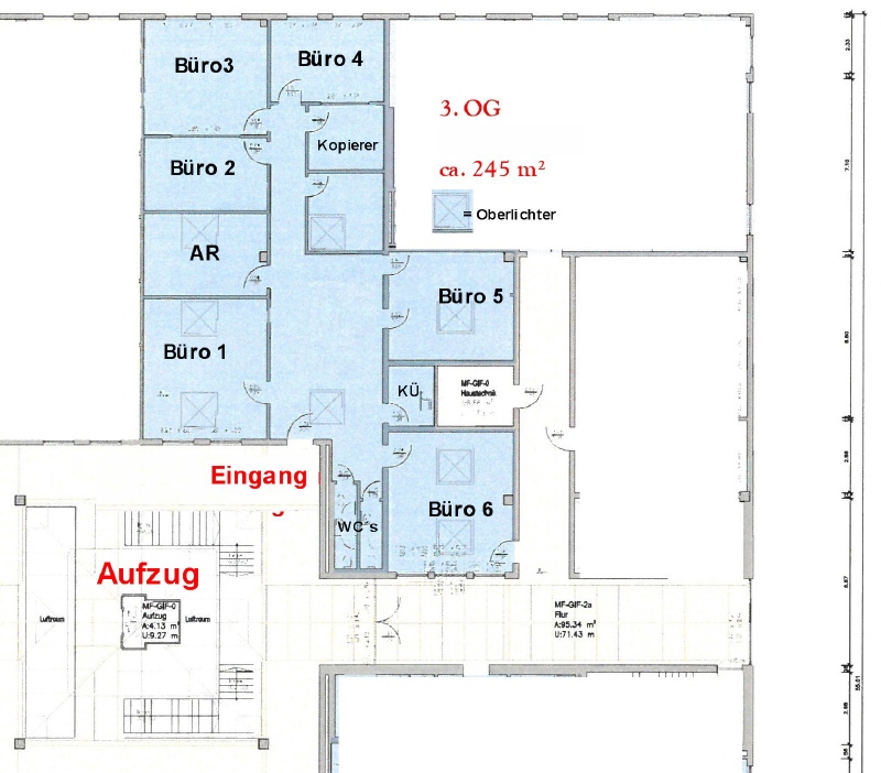 Grundriss 245 qm - 3-OG