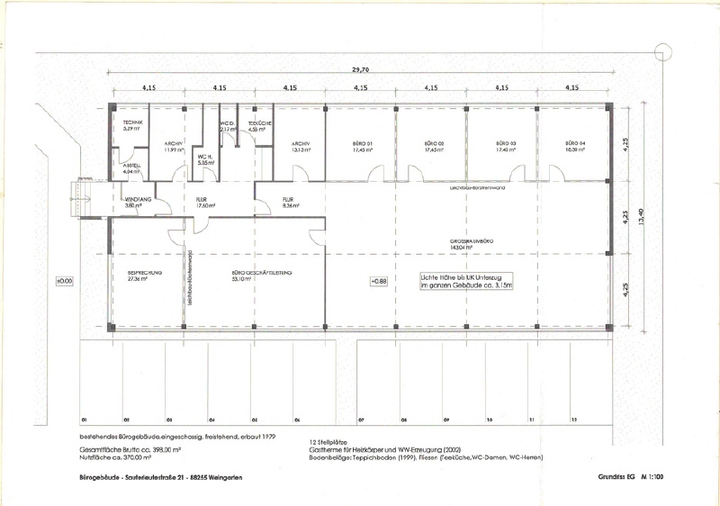 Grundriss Bestand